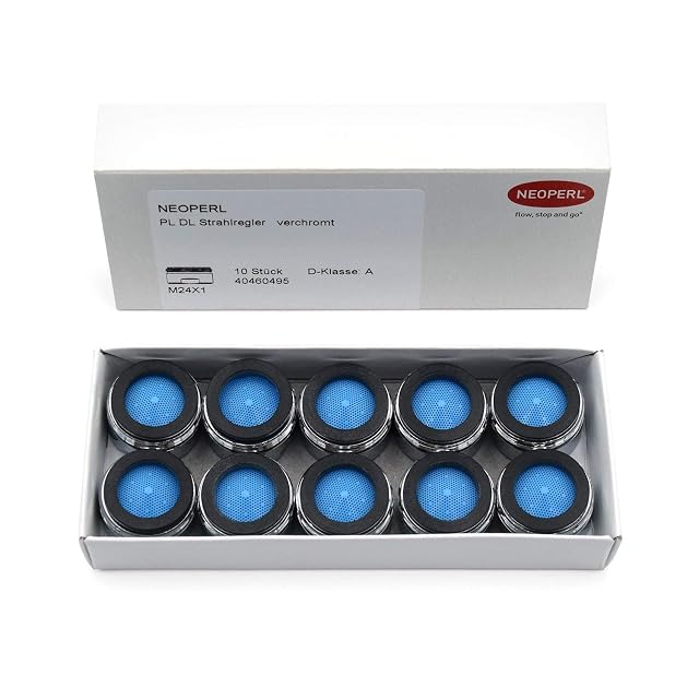 Neoperl Perlator DL M24-Strahlregler in Chrom, Zehnerpack
