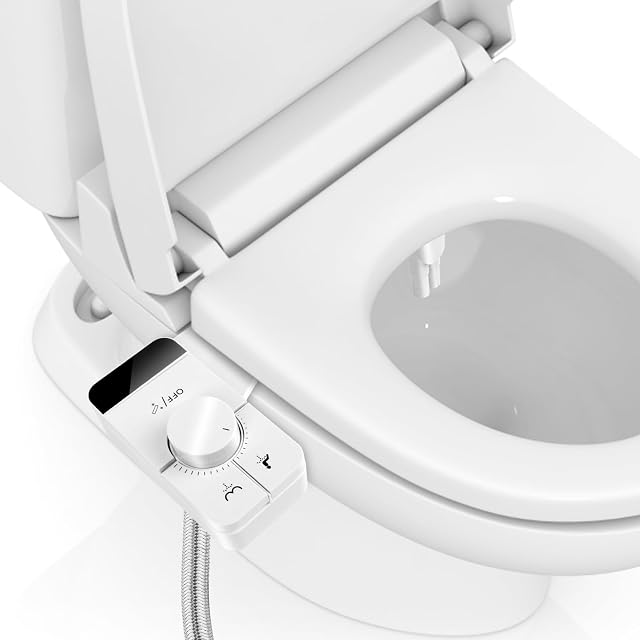 NVIYAM nichtelektrischer Bidet-Aufsatz mit zwei Düsen