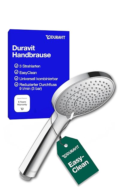 Duravit Universal verchromte Handbrause mit drei Strahlarten