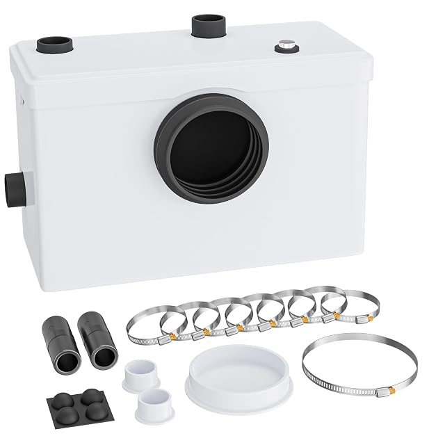Wiltec 600-W-Hebeanlage mit WC-Anschluss und zwei 40-mm-Zuläufen