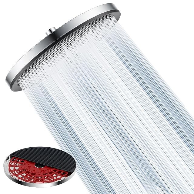RONVIE runder 28-cm-Regenduschkopf mit Selbstreinigungsmechanismus