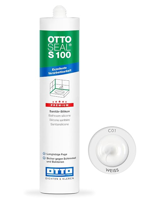 OTTOSEAL S 100 Premium-Sanitärsilikonkartusche in Weiß