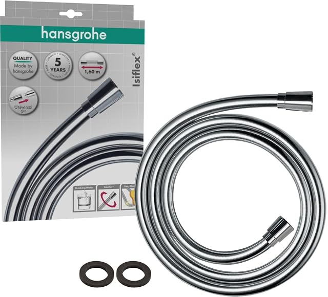 hansgrohe Isiflex verchromter Brauseschlauch, 1,60 Meter