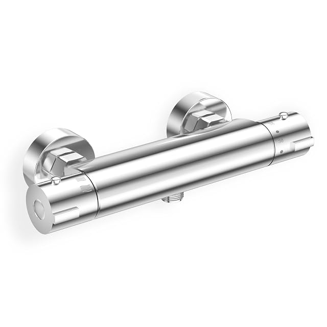 LADOKEE verchromter Wand-Duschthermostat