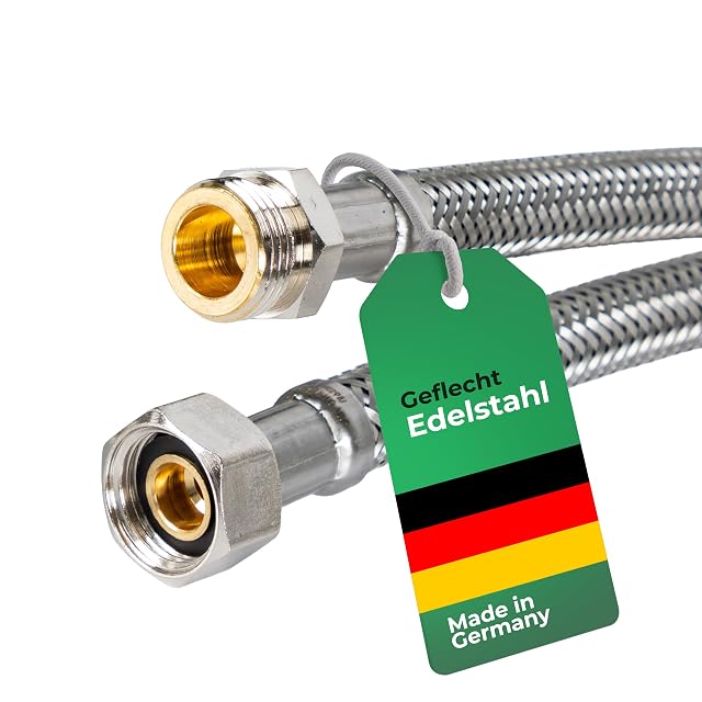 H2O-Flex Trinkwasser-Anschlussschlauch mit Edelstahlgeflecht DN8, 2 m
