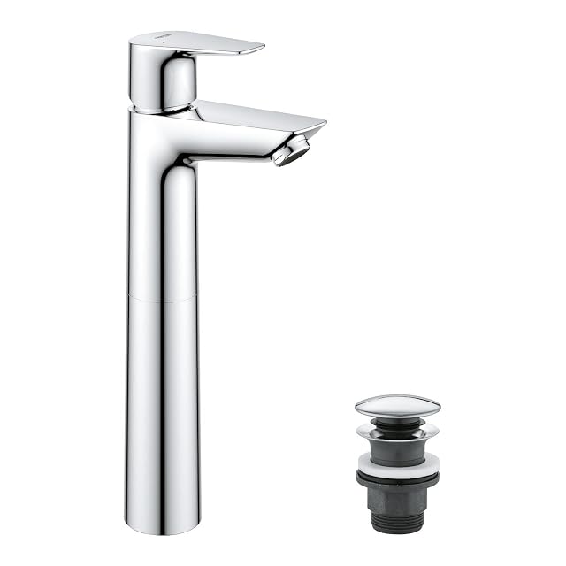 GROHE StartEdge hohe verchromte Waschtischarmatur mit Pop-up-Ablauf